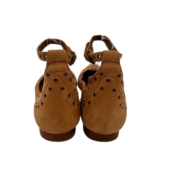 Frye Women's Sienna Grommet Ankle Flats Size 7.5 - Picture 6 of 8